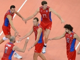 Сборная России по волейболу. Фото (c)AFP