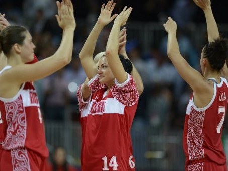 Баскетболистки сборной России, фото (c)AFP