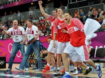 Баскетболисты сборной России, фото (c)AFP