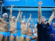 Сборная Италии празднует победу над сборной Сербии. Фото Reuters 