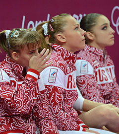Анастасия Гришина, Мария Пасека и Алия Мустафина (слева направо). Фото РИА Новости, Алексей Филиппов