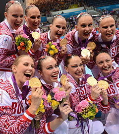 Российская сборная по синхронному плаванию. Фото РИА Новости, Александр Вильф