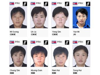 Футболистки олимпийской сборной КНДР. Иллюстрация с сайта Олимпиады-2012