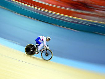 Российская велогонщица. Фото (c)AFP