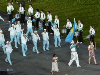 Делегация Казахстана на открытии Игр-2012. Фото (c)AFP
